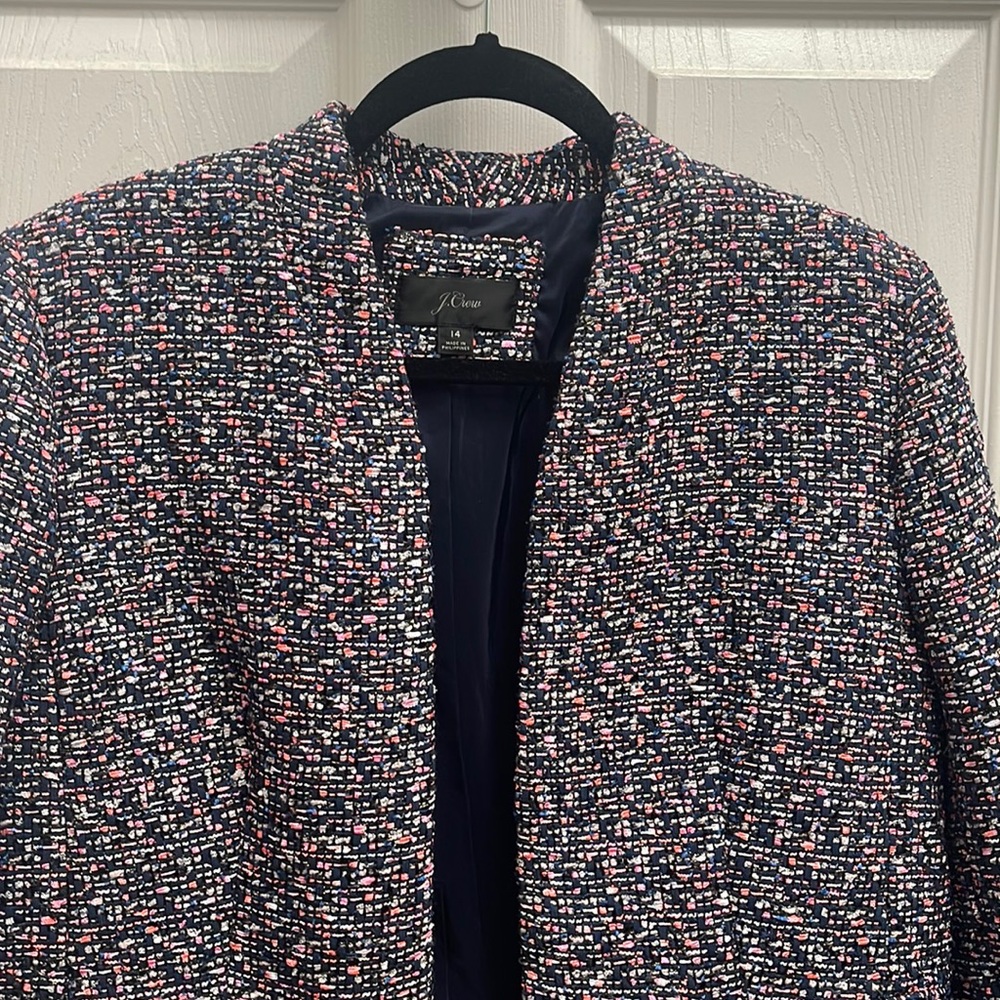 J. Crew Lined Tweed Blazer